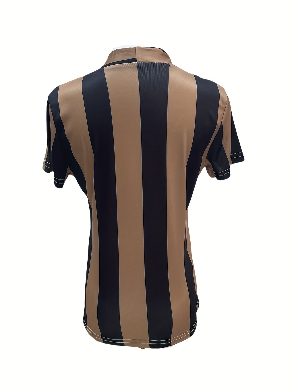 Chic V-Neck Short Sleeve T-Shirt for Women - Slim Fit, Fabric, Geometric Design, Perfect for Spring\u002FSummer\u002FFall, Stylish Layering Piece