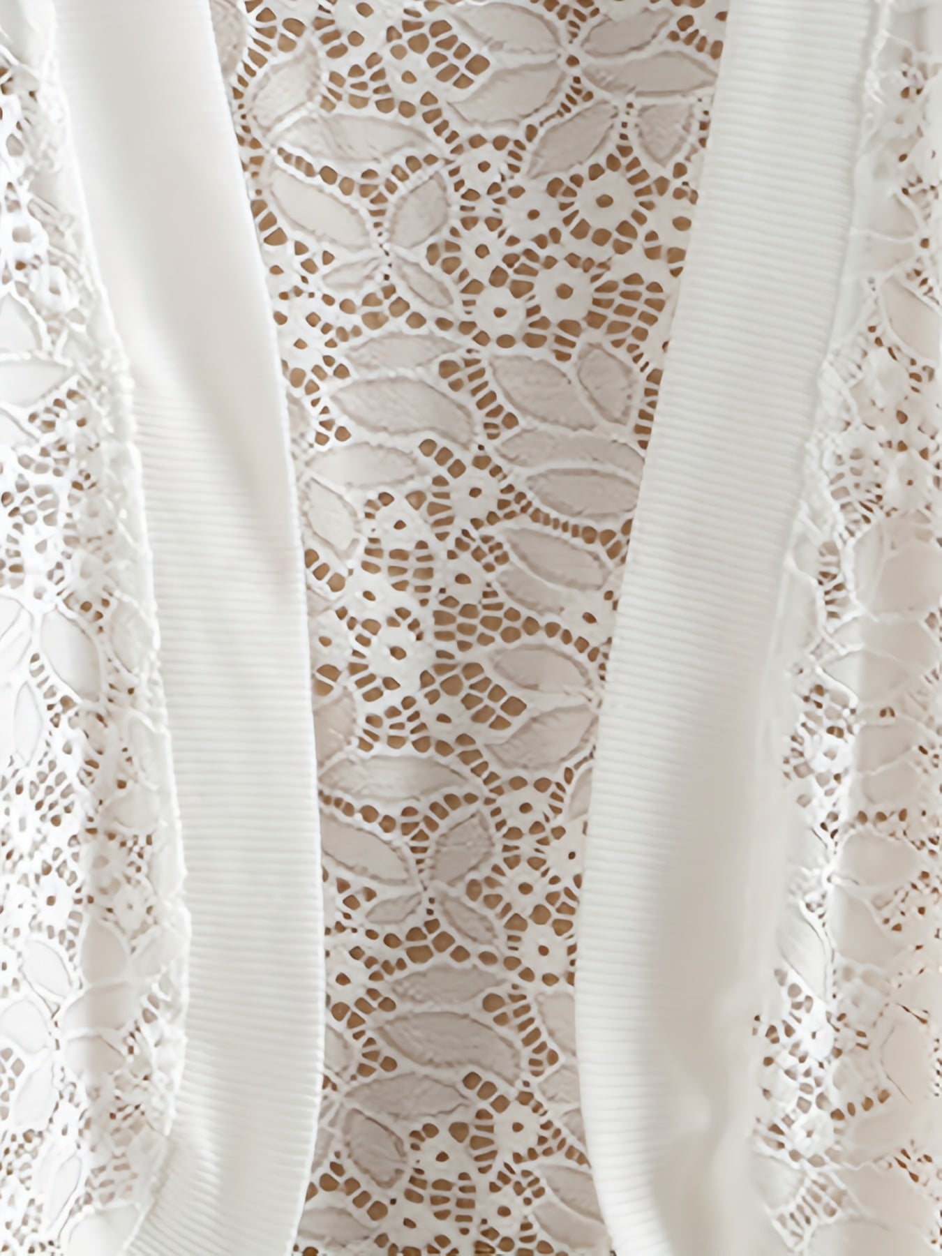 Women's Lightweight Lace-Trimmed Short Sleeve Cardigan - Retro Semi-Sheer Open Front Cover-Up, Machine Washable Spring Summer Fall Layering Piece for Casual & Formal Outfits, Scalloped Edge Design | Intricate Lace Detailing