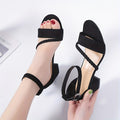 Women'S High-Heeled Shoes with Chunky Heels And Straps, Stylish Outdoor Footwear for Women.