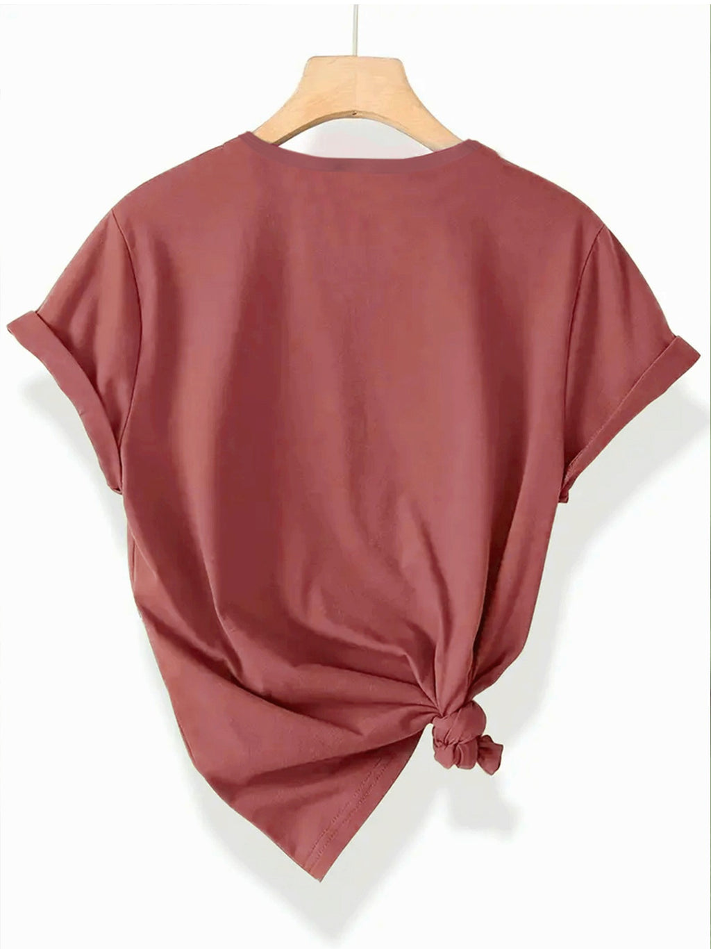 1pc Paris Graphic Print Women'S Casual Summer T-Shirt - Red, Short Sleeve, Round Neck, Polyester Blend, Comfort Fit, Casual Wear | Graphic Tee | Comfortable Fit