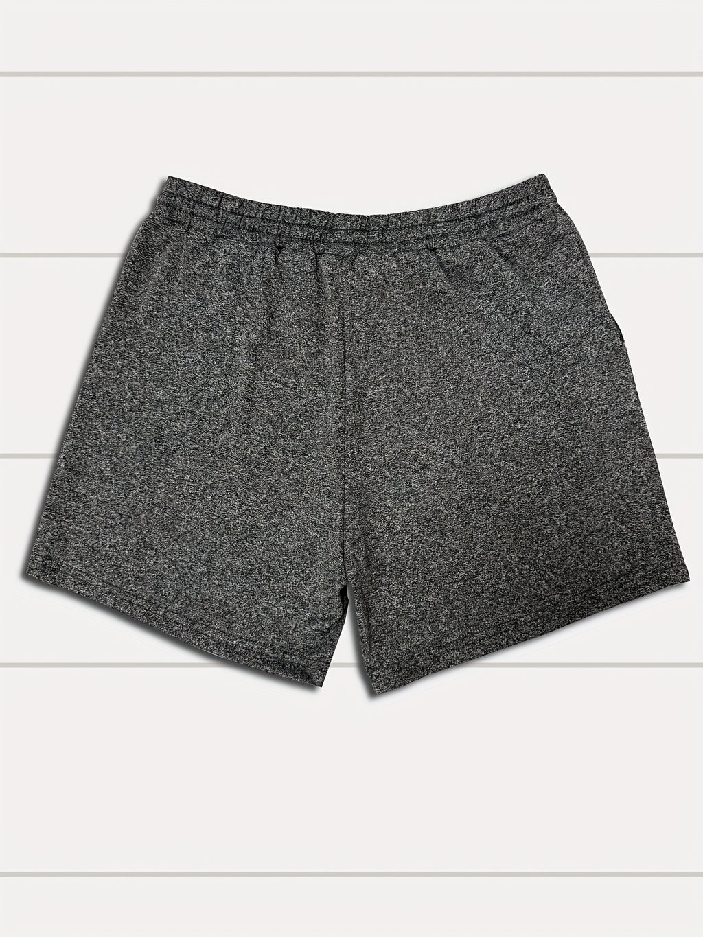 Women's Casual Drawstring Shorts with Paw Print & Heart Design - Gray Heathered Polyester Blend, Elastic Waistband, Slant Pockets, Perfect for Summer & Spring