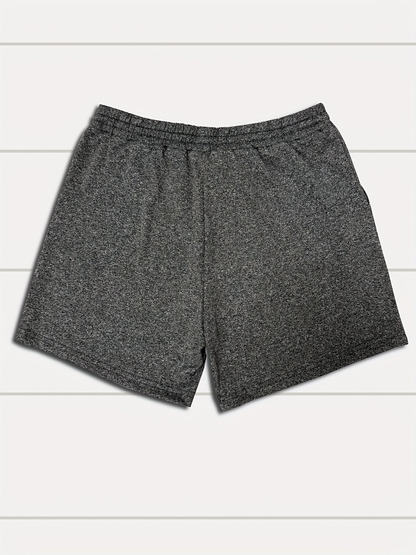 Women's Casual Drawstring Shorts with Paw Print & Heart Design - Gray Heathered Polyester Blend, Elastic Waistband, Slant Pockets, Perfect for Summer & Spring